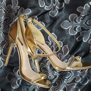 Gold Forever21 heels
